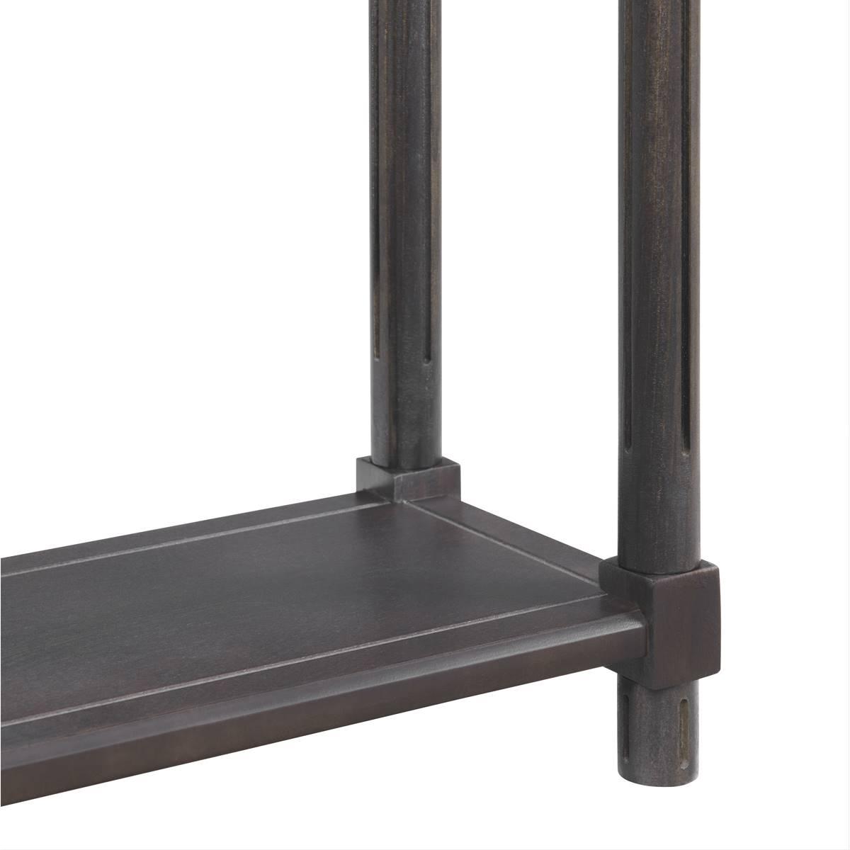 New Ridge Home Goods Harrison Side End Tables w/ Shelf - Espresso