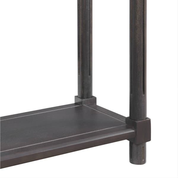 New Ridge Home Goods Harrison Side End Tables w/ Shelf - Espresso