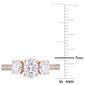 Diamond Classics&#8482; 10kt. Rose Gold Oval Moissanite Ring - image 3