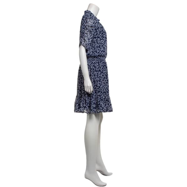 Petite MSK Caterpillar Sleeve Floral Chiffon A-Line Dress