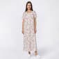 Womens Laura Ashley(R) Short Sleeve Floral Lace Henley Nightgown - image 1