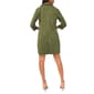 Womens MSK Long Sleeve Suede Grommet Pocket Shift Dress - image 3