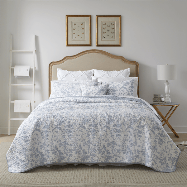 Laura Ashley® Amberley Cotton Reversible Quilt Set