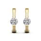 Moluxi&#8482; 14kt. Gold 1ctw. Round Moissanite Hoop Earrings - image 2
