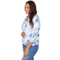 Petite Ruby Rd. French Riviera Floral Toile Denim Jacket - image 3