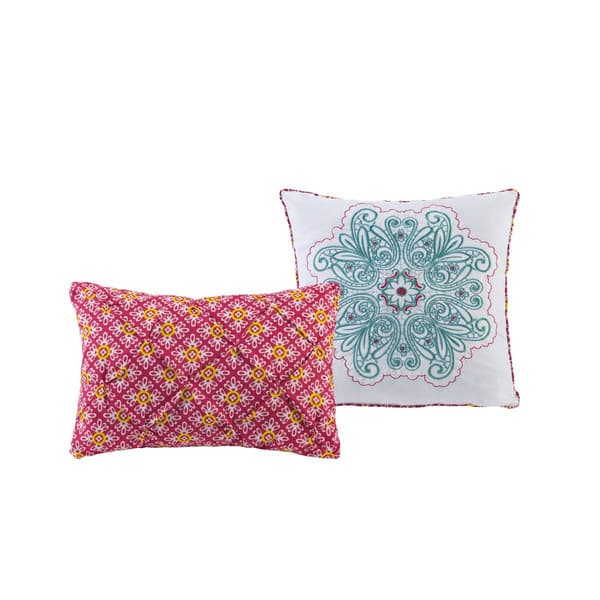 VCNY Home Windsor Reversible Medallion Multicolor Quilt Set