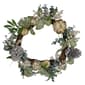 Northlight Seasonal Pumpkin and Pine Cones Fall Wreath - image 1