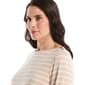 Plus Size Rafaella® 3/4 Sleeve Shoulder Button Stripe Blouse - image 3