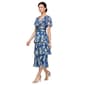 Petites SLNY Short Sleeve Foil Print Midi - image 1