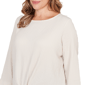Plus Size Emaline Key Items 3/4 Sleeve Twist Front Knit Sweater - image 5