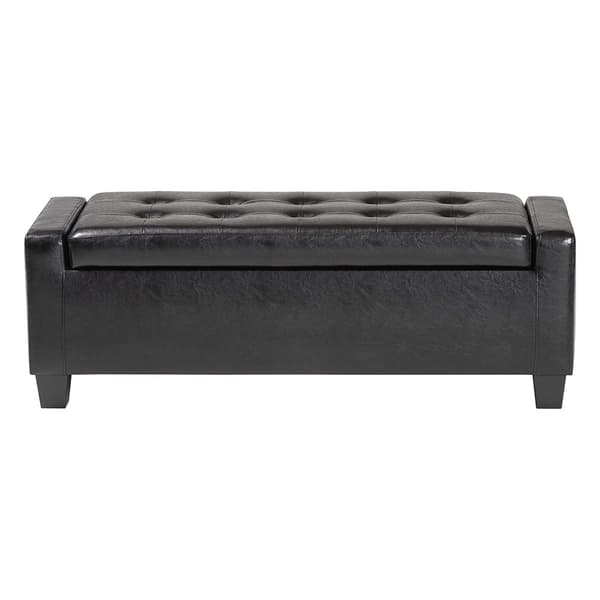 Baxton Studio Manchester Ottoman