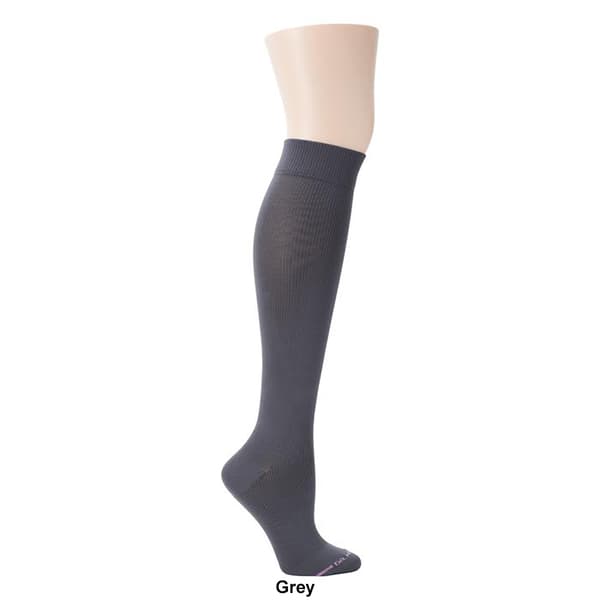 Womens Dr. Motion Basic Solid Microfiber Knee High Socks