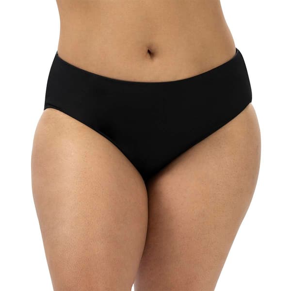 Plus Size Dolfin(R) Aquashape Solid Mid-Rise Moderate Swim Bottoms - image 