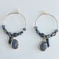 Ashley Cooper(tm) Gold-Tone Cluster Blue Beaded Earrings - image 1