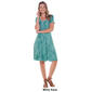 Womens Sami & Jo Short Sleeve Tie Dye Seamed Flare Shift Dress - image 6