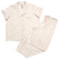 Womens Pillow Talk Short Sleeve Animal Tee & Long Leg Pajama Set - image 2