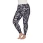 Plus Size White Mark Black & White Paisley Printed Leggings - image 1
