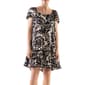 Petite Robbie Bee Short Puff Sleeve Floral Ruffle Hem Dress - image 4