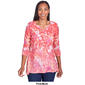Womens Ruby Rd. Must Haves III Knit Garden Ombre Blouse - image 3