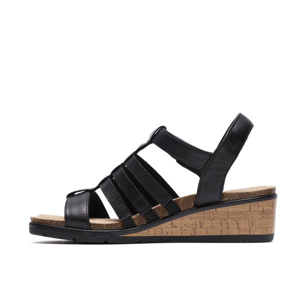 Womens Clarks® Collection Kacha Step Wedge Sandals