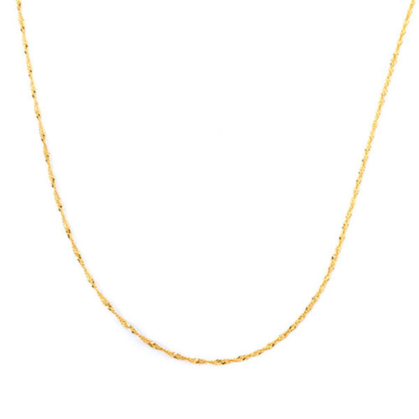 Gold Over Silver 18in. Chain Necklace - image 