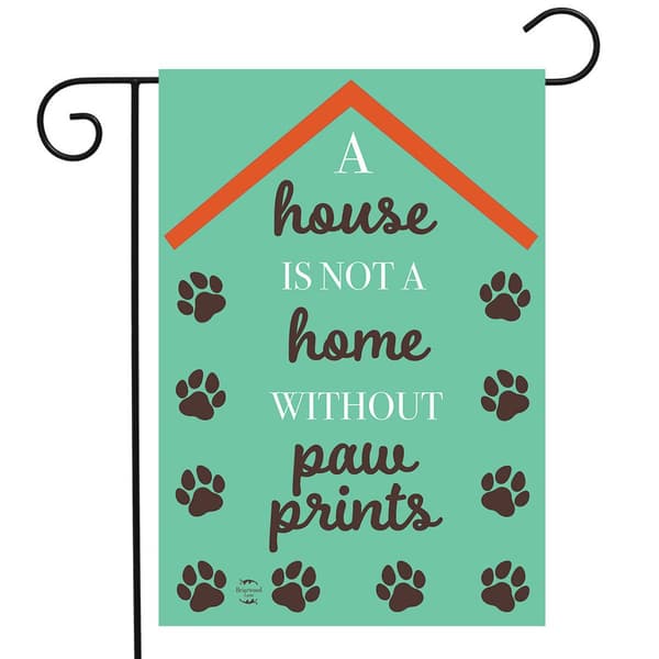 Briarwood Lane Pawprints Home Garden Flag - image 