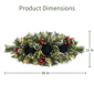 Puleo International 30in. LED Snowy Silverton Pine Centerpiece - image 6