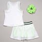 Girls (7-14) 90 Degree by Reflex(R) 3pc.Tank with Skort & Scrunchie - image 1