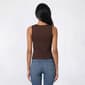 Juniors No Comment Front Twist Tank Top w/ Mold Cup - image 2
