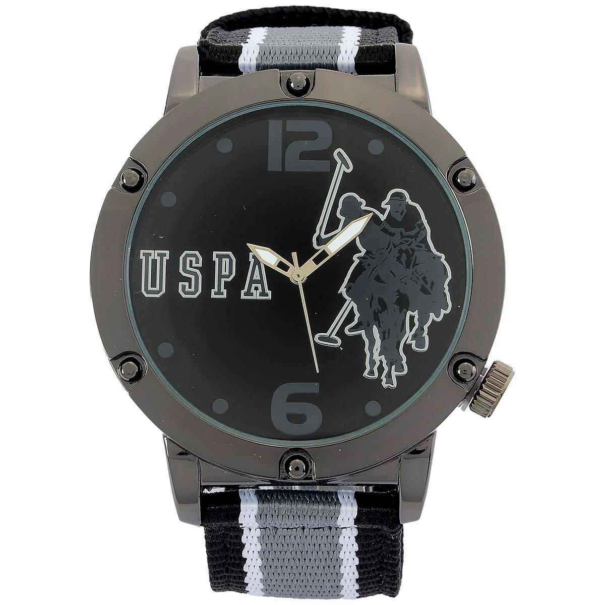 Mens U.S. Polo Assn.® Nylon Watch - USC57023AZ