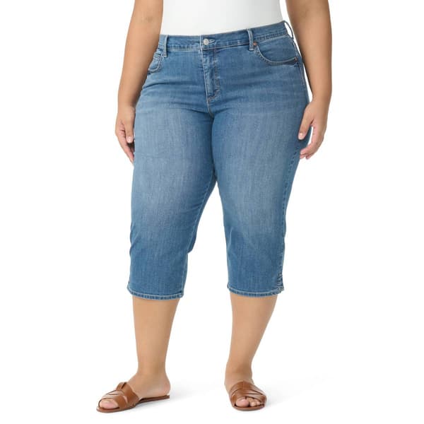 Plus Size Gloria Vanderbilt Amanda Capris W. Slit
