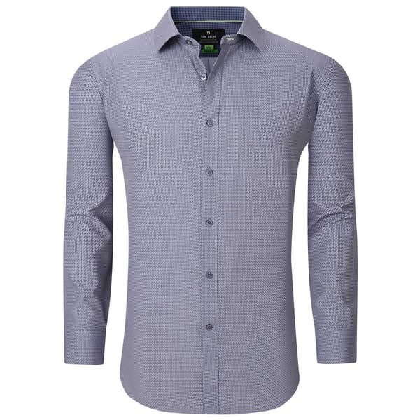 Mens Tom Baine Regular Fit  Performance Diamond Dress Shirt - image 