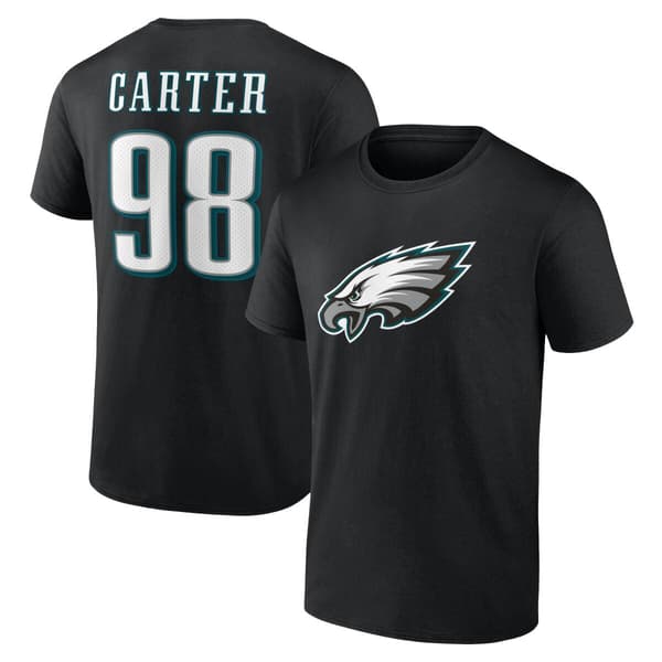 Mens Fanatics NFL Jalen Carter #98 Icon Short Sleeve Tee