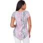 Plus Size Emaline Athens Short Sleeve Animal Print Top - image 2