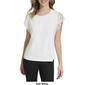 Womens Calvin Klein Short Flutter Sleeve Crew Neck Knit Blouse - image 5