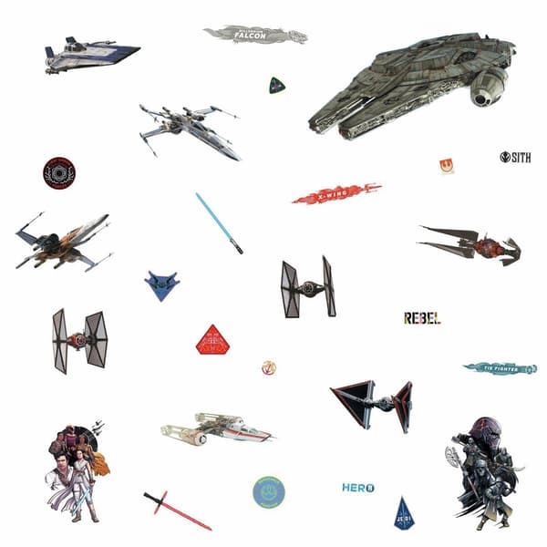 RoomMates® Star Wars® Galactic Ships Peel &amp; Stick Wall Decal