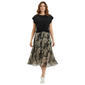 Womens Robbie Bee Short Sleeve Knit Top Chiffon Bottom Dress - image 1