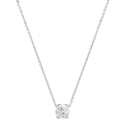 Saffron 1ctw. Moissanite Diamond Martini Pendant Necklace