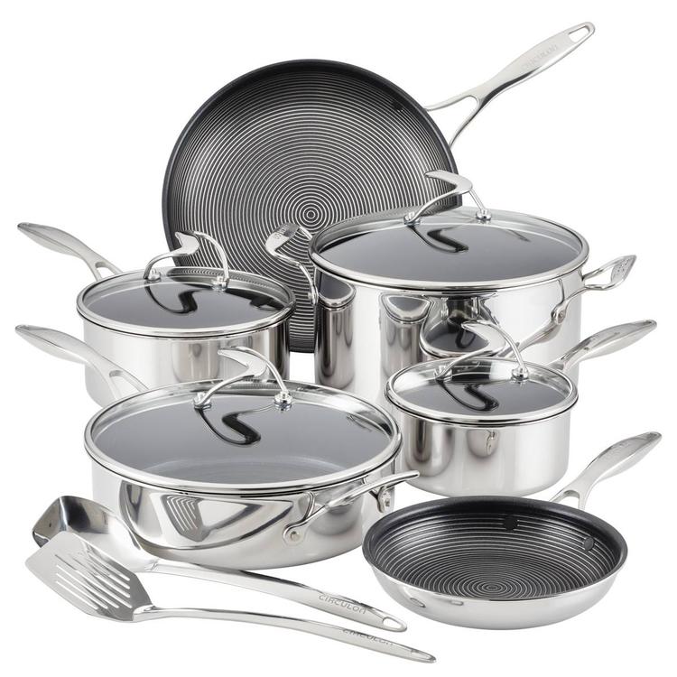 Circulon(R) 12pc. Stainless Steel Cookware and Utensil Set