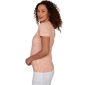 Petite Hearts of Palm Printed Essentials V Neck Abstract Dot Tee - image 4
