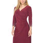 Petite MSK 3/4 Embellished Sleeve Surplus Neck Midi Dress - image 4