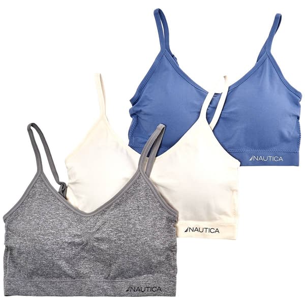 Womens Nautica 3pk. Plus Seamless Bralettes NT5117-3PKAO - image 