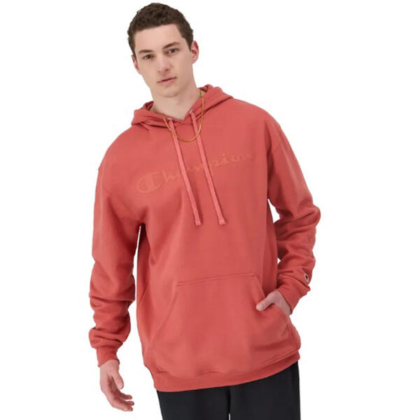 Mens Champion&#40;R&#41; Powerblend Graphic Hoodie - Picante Pink - image 