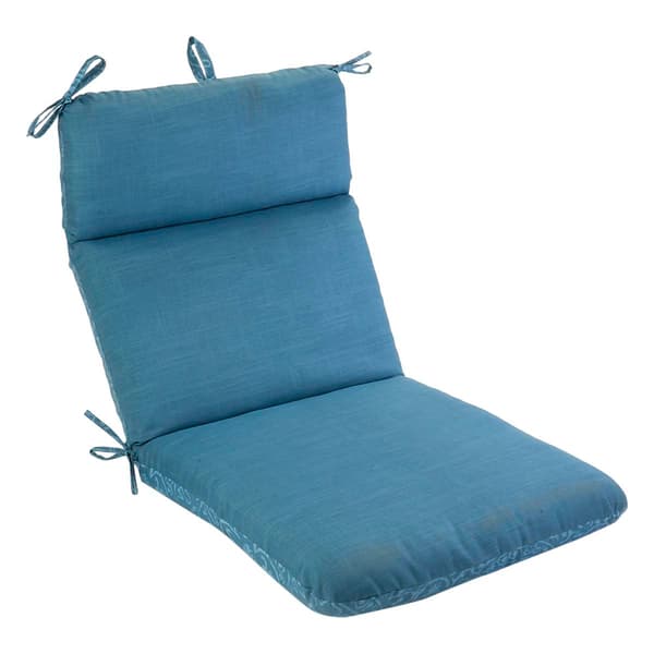 Jordan Manufacturing Reversible High-Back Chair Cushion-Grey/Teal ...