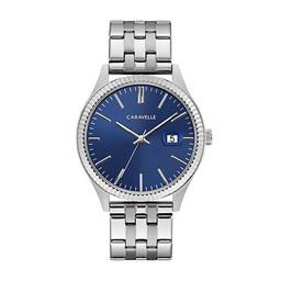 Mens Caravelle Blue Dial Dress Watch - 43B151