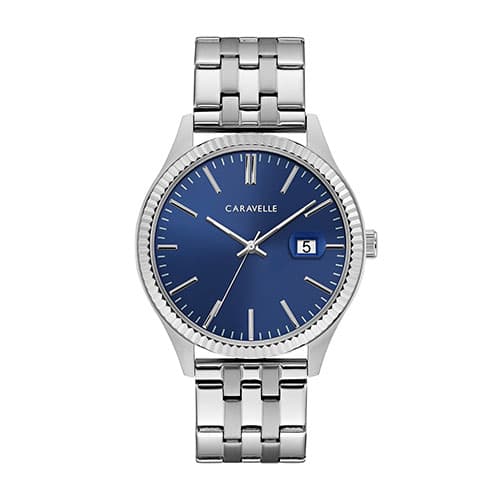 Mens Caravelle Blue Dial Dress Watch - 43B151 - image 
