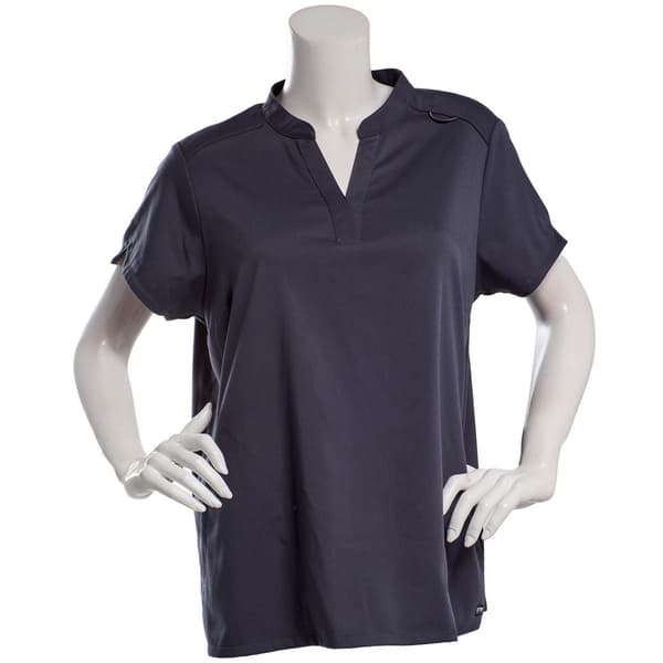 Womens Grey''s Anatomy Short Sleeve Banded Collar Scrub Top