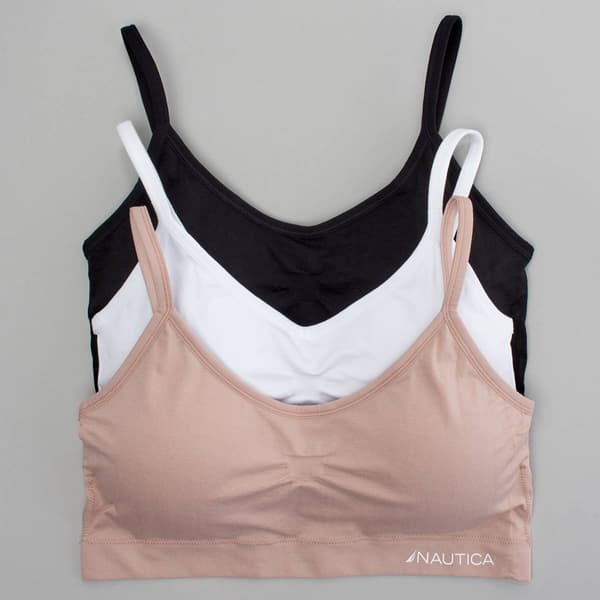 Plus Size Nautica 3pk. Bras w/Adjustable Straps NT5117-3PKAC