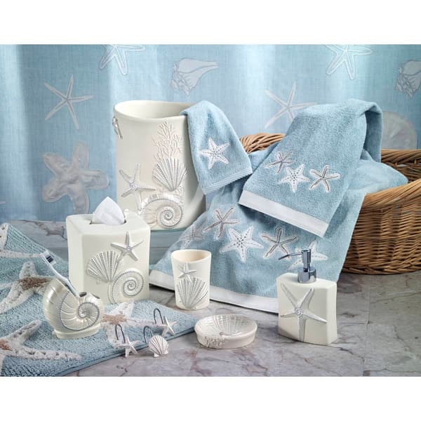 Avanti Sequin Shells Bath Collection