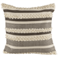Northlight Handloom Woven Outdoor Square Throw Pillow - Grey - image 1